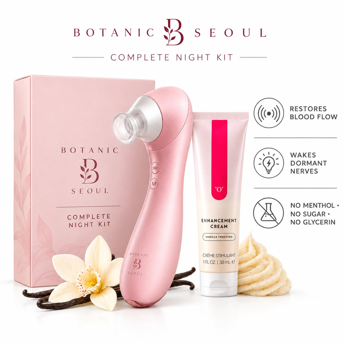 Complete Night Kit – Vanilla Touch Cream + Personal Care Device
